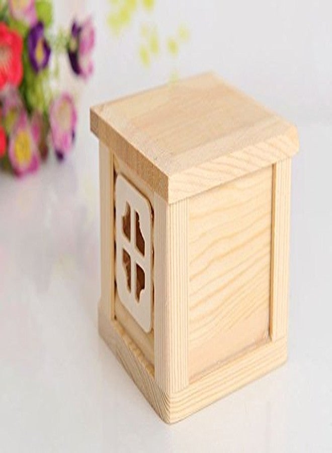 Litewoo Wooden Hamster House Chew Toy Luxury Exquisite House for Mouse Chinchilla Rat Gerbil and Dwarf Hamster - Image 4